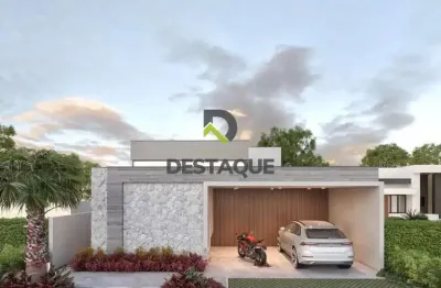 Casa em construção com 1 suite e 2 quartos- condominio vitality