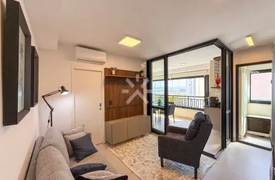 Apartamento mobiliado com 46m2 | ed. marinella | vila adyana - sjc