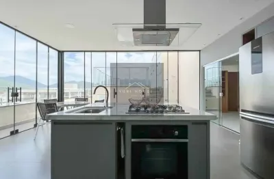 Apartamento cobertura de luxo em ubatuba-sp, bairro itagua, 3 quartos, 2 suítes, 3 salas, 4 banheiros, 3 vagas, 233m².