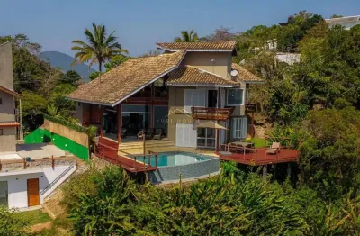 Casa de luxo em condomínio à venda em ubatuba-sp, bairro toninhas: 4 quartos, 4 suítes, 1 sala, 6 banheiros, 5 vagas, 330m².