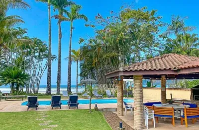 Venda de casa em condomínio de luxo em ubatuba-sp: 8 quartos, 6 suítes, 2 salas, 7 banheiros e 6 vagas na praia dura - 450m².
