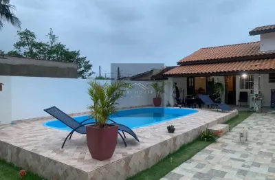 Casa à venda em caraguatatuba-sp, bairro massaguaçu: 2 quartos, 1 sala, 1 banheiro, 5 vagas de garagem, 70,00 m² de área.
