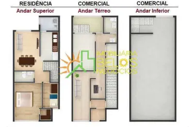 Sala comercial com 3 salas para alugar na Rua Porto Alegre, Vila Bertioga, São Paulo