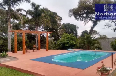 Chácara com 3 dormitórios à venda, 20011 m² por r$ 1.310.000,00 - guabiroba - campo largo/pr