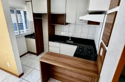 Amplo apartamento semi mobiliado com sacada no morada dos alpes
