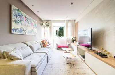 Residencial › apartamento no sion com 131,00 (m²), 4 quartos e 2 vagas para venda