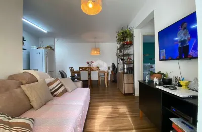 Apartamento no bairro centro, em são josé, sc, sacada, churrasqueira, 02 dormitórios sendo 01 suíte, e 01 vaga de garagem.