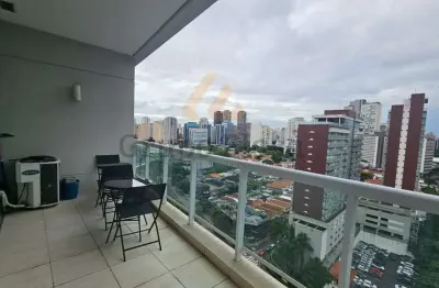 Conjunto Comerçial ,sala semi mobiliada fina ,ar condicionado , varanda , 2 vagas