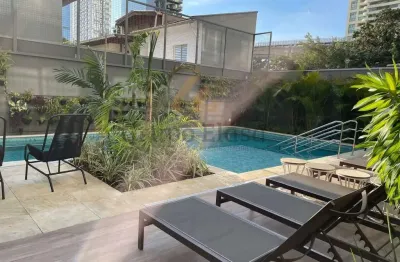 Studio mobiliado novo ,lazer piscina ,academia , próximo a berrini e shopping morumbi