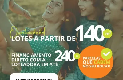 Excelente loteamento parque são bento paulínia, sp, lotes de 140 mts.