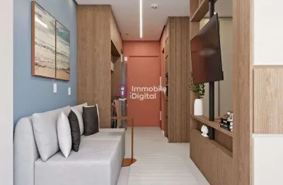 Studio para locação no alto da boa vista com 31m mobiliado e completo