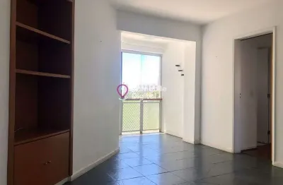 Apartamento à venda de 50mt2, sala com varanda, 2 quartos e 1 vaga