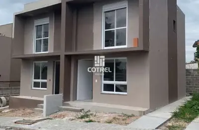 Casa em construção 2 dormitórios e garagem no bairro são josé localizada na cida