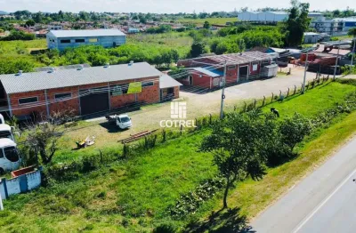 Dois pavilhões para venda e locação com 496 m² situado no bairro camobi na cidad