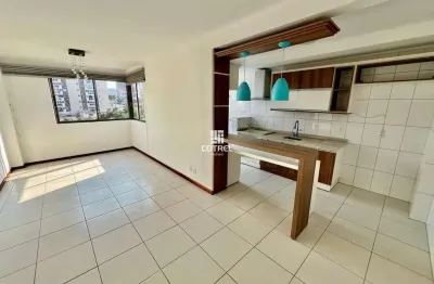Apartamento semimobiliado com 2 dormitórios sendo 1 suíte, 1 vaga de garagem sit