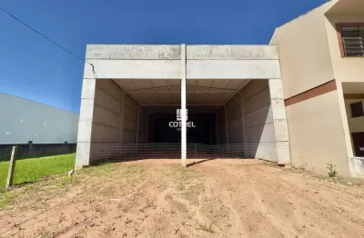 Pavilhão para locação 2 banheiros e 10 vagas de garagem situado no bairro camobi