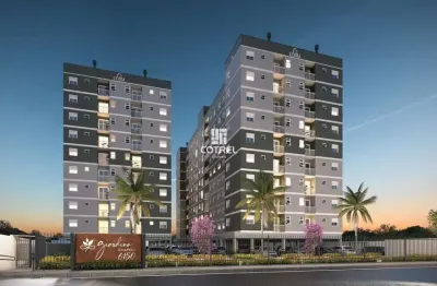 Apartamento em construção á venda com 01 dormitório, 01 banheiro e 01 vaga de ga