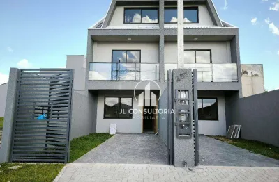 Sobrado no umbará três quartos sendo uma suíte com closet ótimo padrão de acabamento