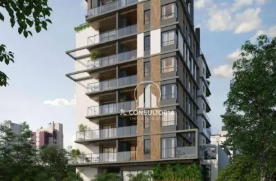 Apartamento garden com 3 dormitórios à venda, 170 m² por r$ 2.663.000,00 - água verde - curitiba/pr