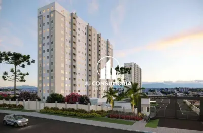 Apartamento garden com 2 dormitórios à venda, 56 m² por r$ 374.900 - pinheirinho - curitiba/pr