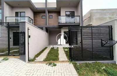 Sobrado com 3 dormitórios à venda, 79 m² por r$ 580.000 - pinheirinho - curitiba/pr