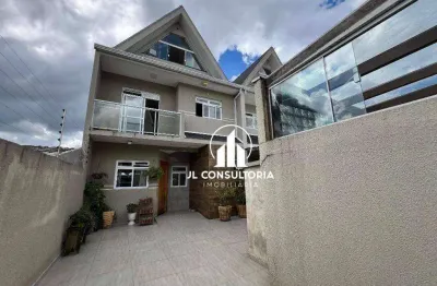 Sobrado com 4 dormitórios à venda, 154 m² por r$ 849.000,00 - capão raso - curitiba/pr