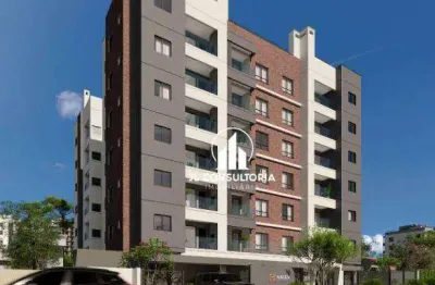 Apartamento com 3 dormitórios à venda, 72 m² por r$ 696.864,00 - capão raso - curitiba/pr