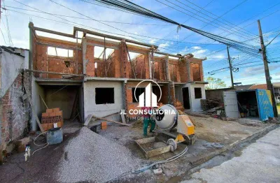Sobrado com 3 dormitórios à venda, 80 m² por r$ 400.000 - campo de santana - curitiba/pr