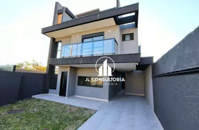 Sobrado com 3 dormitórios à venda, 172 m² por r$ 840.000 - pinheirinho - curitiba/pr