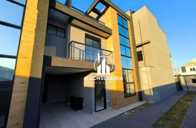 Sobrado com 3 dormitórios à venda, 142 m² por r$ 650.000 - pinheirinho - curitiba/pr