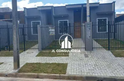 Casa com 2 dormitórios à venda, 37 m² por r$ 300.000 - sítio cercado - curitiba/pr