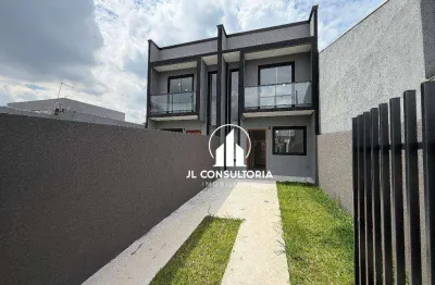 Sobrado com 3 dormitórios à venda, 73 m² por R$ 410.000,00 - Campo de Santana - Curitiba/PR