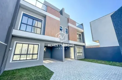 Casa em condomínio fechado com 3 quartos à venda na rua marechal cardoso júnior, 975, jardim das américas, curitiba por r$ 899.000