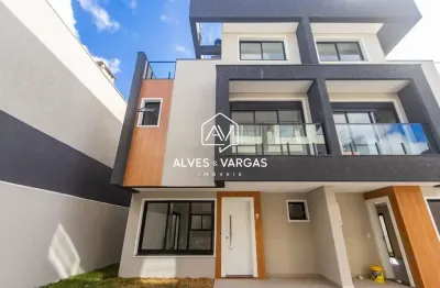 Casa em condomínio fechado com 3 quartos à venda na rua senador roberto glaser, 264, jardim das américas, curitiba por r$ 890.000