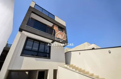 Casa em condomínio fechado com 3 quartos à venda na professor lindolfo rocha, 84, bacacheri, curitiba por r$ 998.000