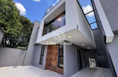 Casa em condomínio fechado com 3 quartos à venda na ferreira, 20, uberaba, curitiba por r$ 749.000