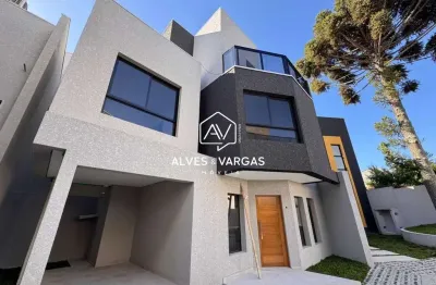 Casa em condomínio fechado com 3 quartos à venda na rua general ary duarte nunes, 519, uberaba, curitiba por r$ 980.000