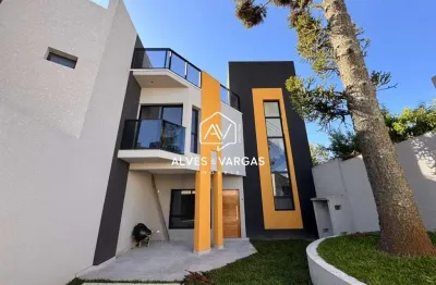 Casa em condomínio fechado com 3 quartos à venda na rua general ary duarte nunes, 519, uberaba, curitiba por r$ 980.000