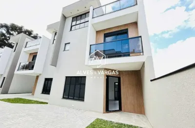 Casa em condomínio fechado com 3 quartos à venda na travessa ferreira, 52, uberaba, curitiba por r$ 840.000