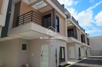 Casa em condomínio fechado com 3 quartos à venda na rua méxico, 823, bacacheri, curitiba por r$ 979.990