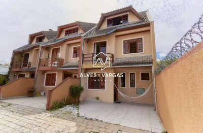 Casa em condomínio fechado com 3 quartos à venda na rua holanda, 1530, bacacheri, curitiba por r$ 699.000