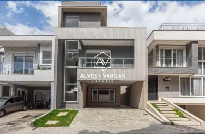 Casa em condomínio fechado com 4 quartos à venda na rua maria luiza bazzani natal, 381, uberaba, curitiba por r$ 2.790.000