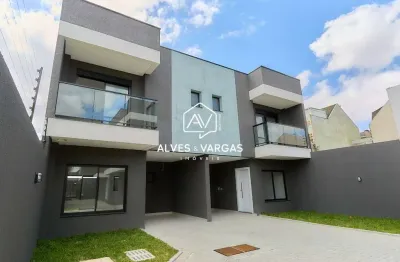 Casa em condomínio fechado com 3 quartos à venda na rua mário bueno sobrinho, 57, uberaba, curitiba por r$ 740.000