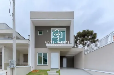 Casa em condomínio fechado com 3 quartos à venda na professora valdomira zortea, 350, umbará, curitiba por r$ 680.000