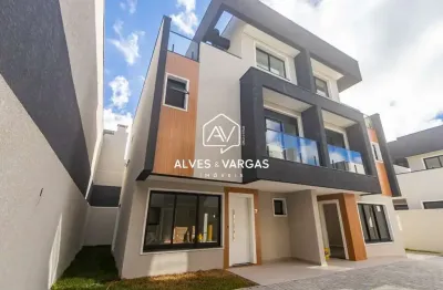 Casa em condomínio fechado com 3 quartos à venda na rua senador roberto glaser, 264, jardim das américas, curitiba por r$ 989.000