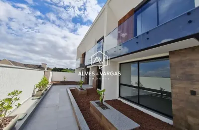 Casa em condomínio fechado com 3 quartos à venda na rua pedro nolasko pizzato, 118, mercês, curitiba por r$ 1.420.000