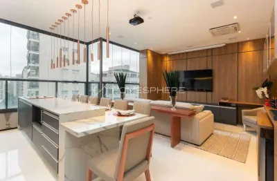 Condomínio itacema project r. itacema, 65. cobertura à venda itaim bibi, 2 quartos, sendo 2 suítes, 106m², mobiliada e decorada lethicia panossian, alto padrão, 2 vagas e lazer no itacema project | ap