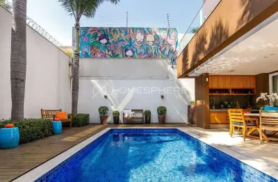 Jardim paulista rua henrique martins. casa à venda jardim paulista, 3 quartos, sendo 3 suítes, 495m², projeto dado castello branco, paisagismo por maria joão d'orey, piscina, área gourmet, rooftop e 3