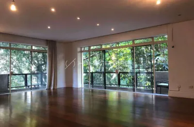 Condomínio carajás jardins al. casa branca, 977. apartamento à venda jardim américa, 245 m², varanda com vista para copa das árvores, 3 suítes e 3 vagas
