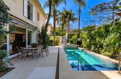Quatre saisons jardim europa rua campo verde, 486. casa de condomínio à venda em jardim europa, 800m², 5 suítes, projeto bi crisóstomo, jardim com piscina e área gourmet no condomínio quatre saisons -